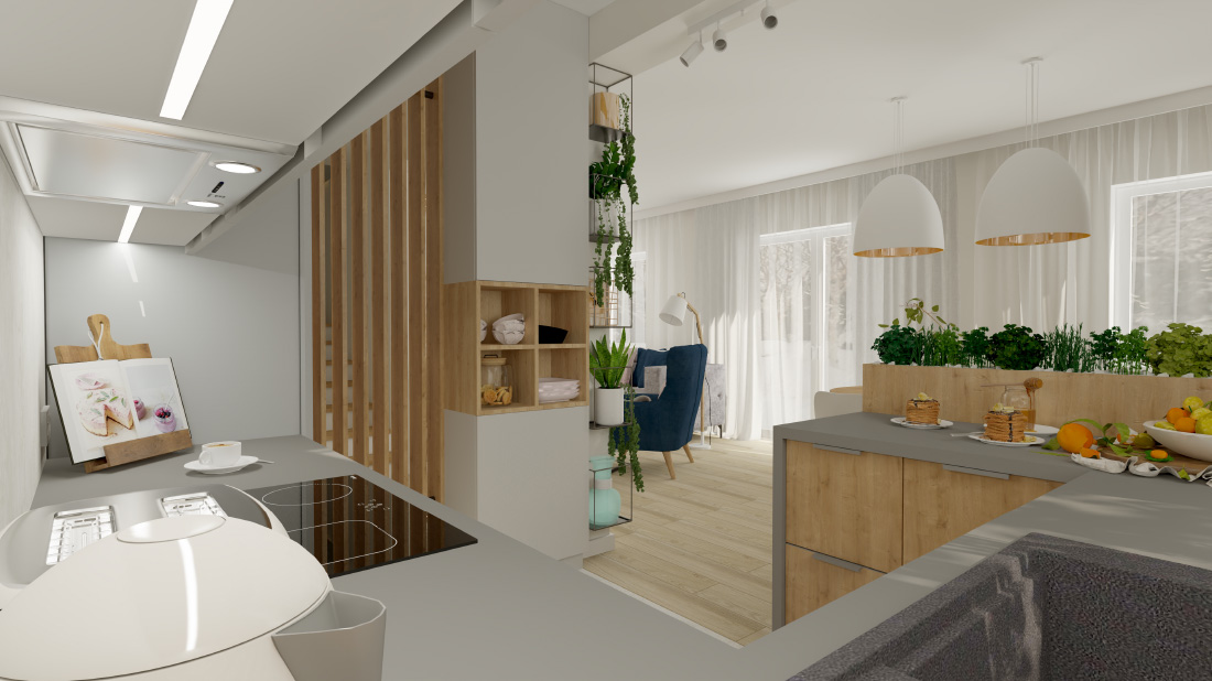 Dom 4 — projekt wnętrza